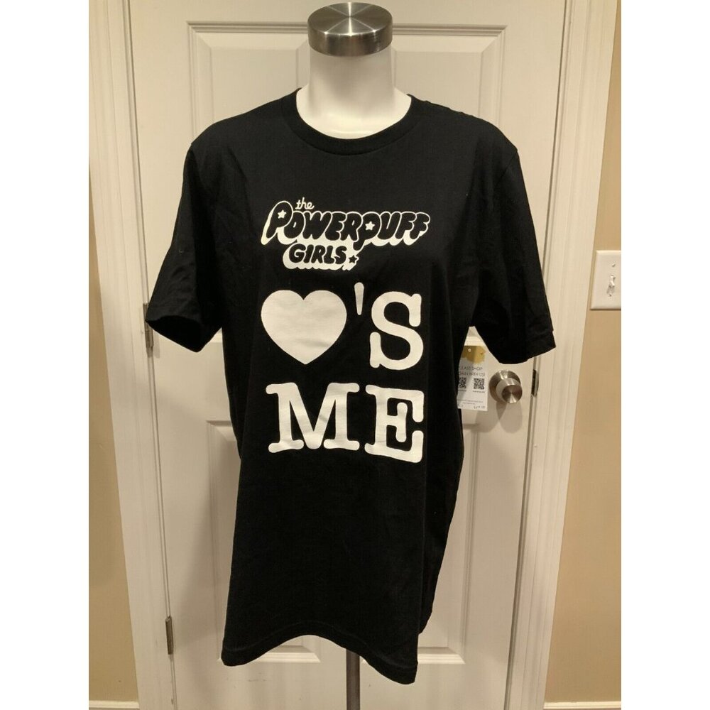 Christian Cowan + The Powerpuff Girls Black Short Sleeve T-Shirt, Size L